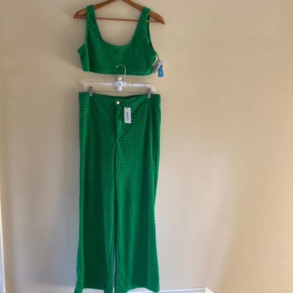 Cider Pants & Jumpsuits Cider Terry Cloth Summer Suit Poshmark